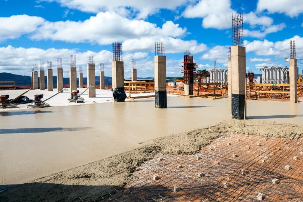 oncrete foundation project in Fargo ND demonstrating structural integrity and high-standard slab construction.